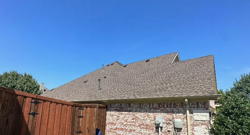 Completed roof replacement project in Gray
